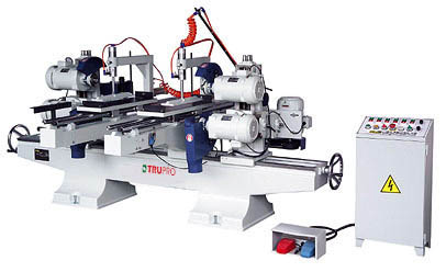 TEN-426AR / TEN-626ART / TEN-826ART / TEN-424ARC / TEN-624ARCT / TEN-824ARCT Double Ended Upper & Lower Circular Saw With Vertical Shaft Machine